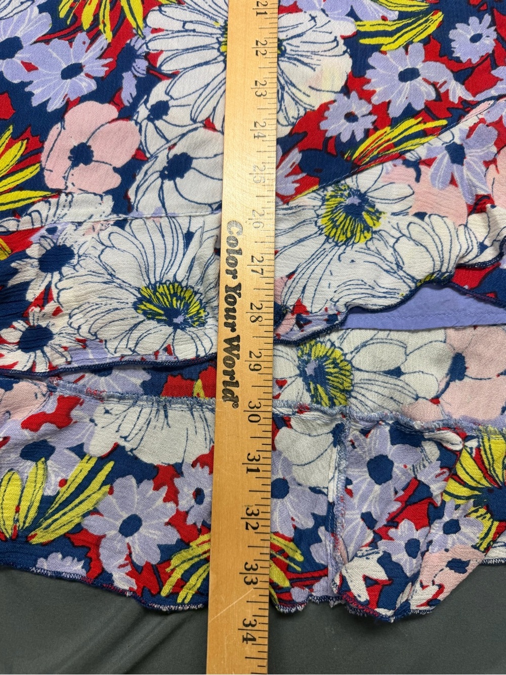 Maeve Anthropologie Sybil Floral Wrap Ruffle High Low Midi Skirt Large - Picture 6 of 9
